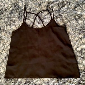 Black Strappy Tank Top